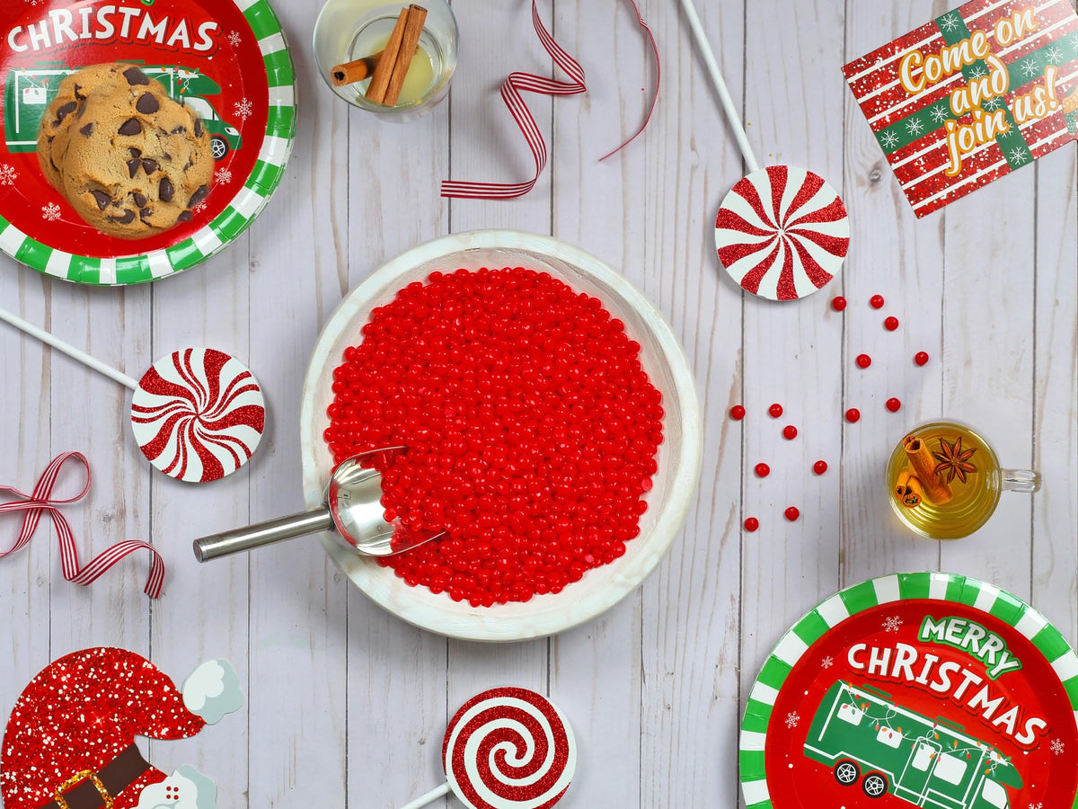 A Great Surprise Red Cinnamon Imperials - 3 lb Bulk Candy for Snacks, Baking, and Buffets
