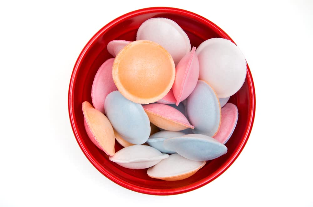A Great Surprise Satellite Wafers Candy — 1 lb Bulk Flying Saucer Discs (Approx. 350 pcs)