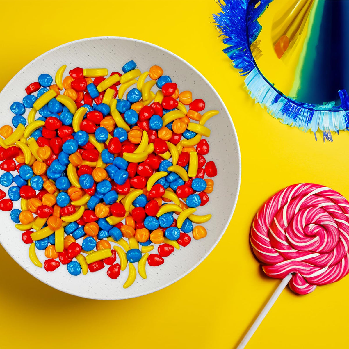 A Great Surprise Bulk Fruit Shaped Candies – 2 Pounds for Parties, Refills & Events