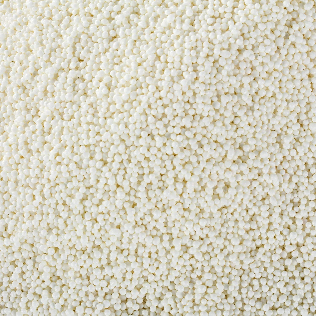 White Nonpareils Sprinkles – 1.8 lb Bulk by A Great Surprise for Cake Decorating & Baking