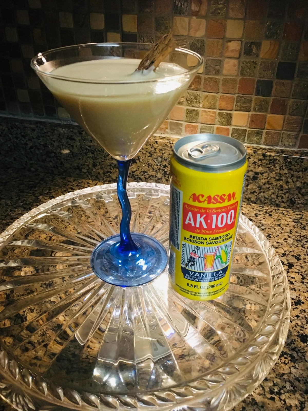 Acassan Mrs. French AK-100 Vanilla Corn Drink – 9.8 fl oz x12