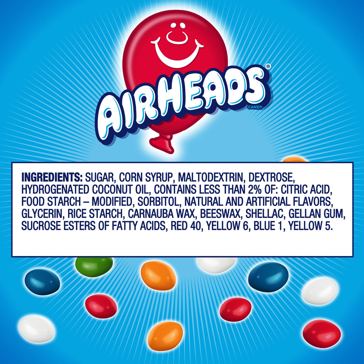 Airheads Candy Bites – 18-Pack, Individually Wrapped Chewy Candy, Assorted Fruit Flavors