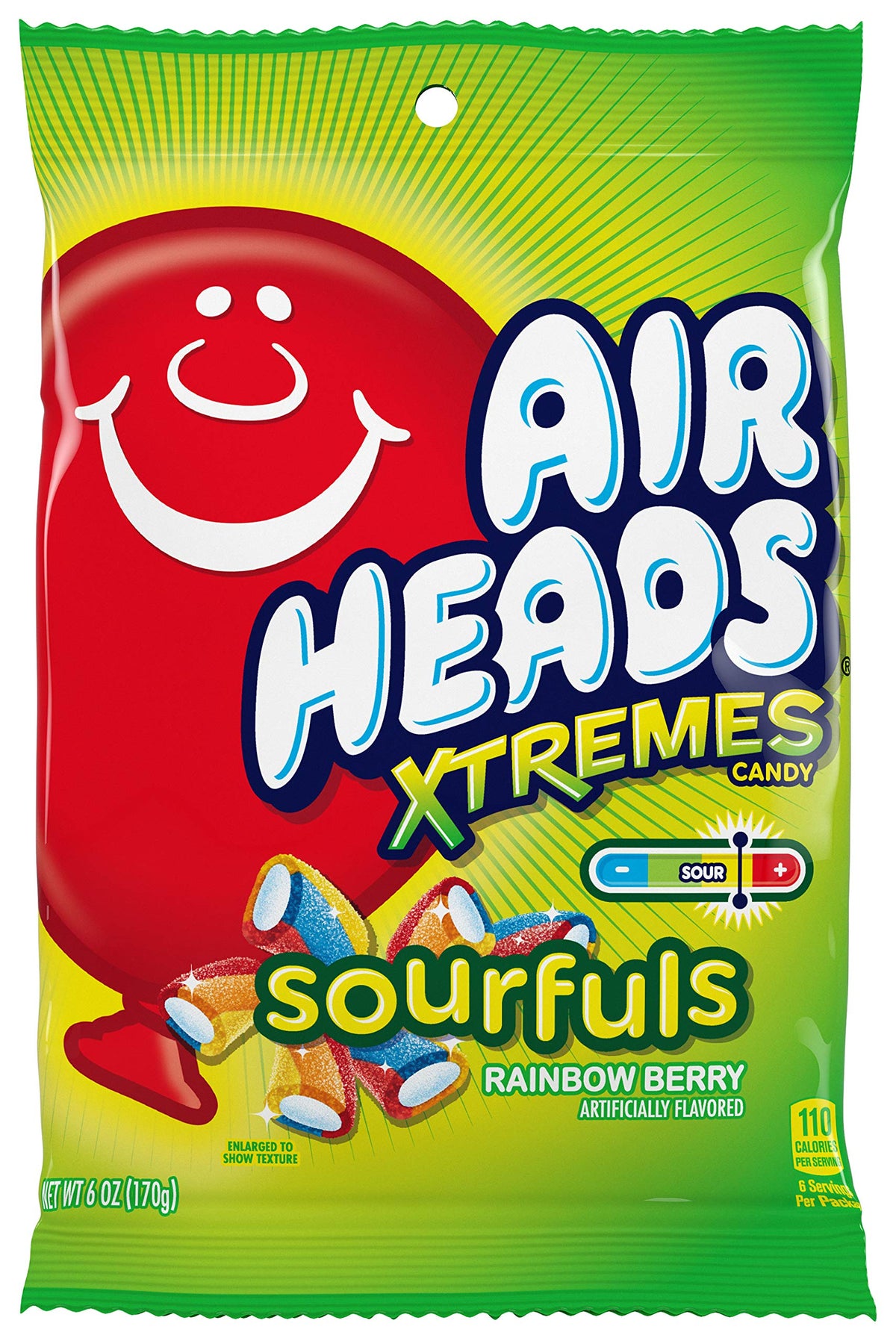 Airheads Xtremes Sourfuls Candy – Rainbow Berry Chewy Candy (12-Pack, 6 oz Bags)