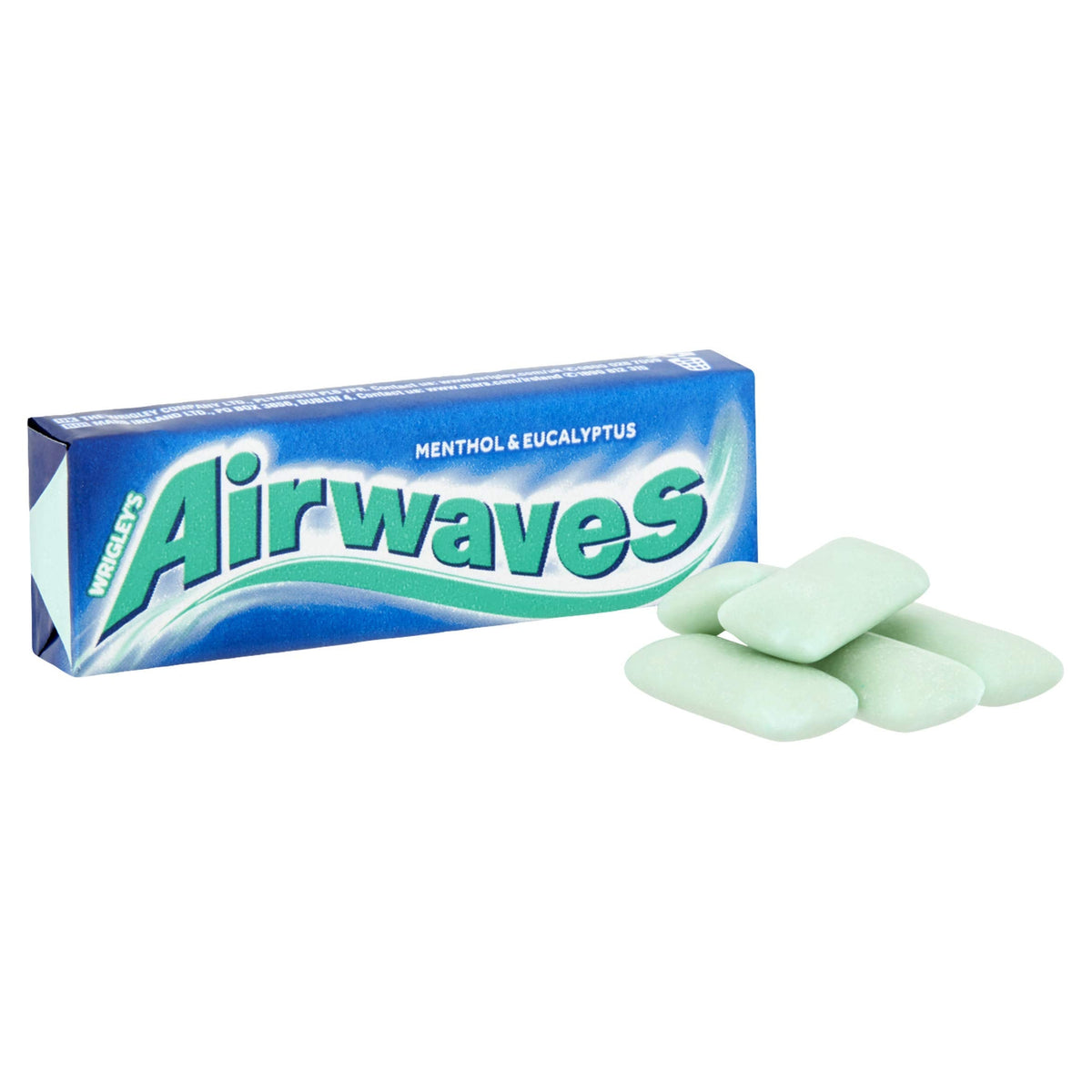 AirWaves Menthol & Eucalyptus Sugarfree Gum – 10 Sticks per Pack, Box of 30