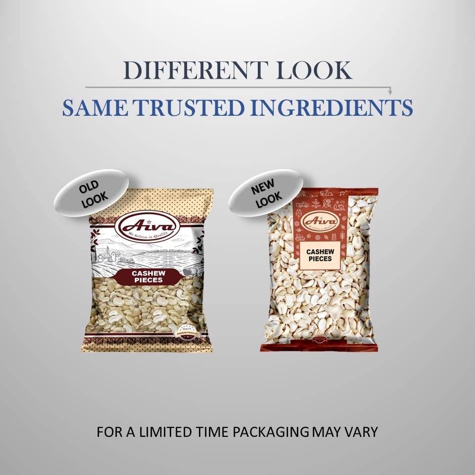 AIVA Cashew Pieces Raw – Premium 5 lb Bulk, Unroasted & Unsalted