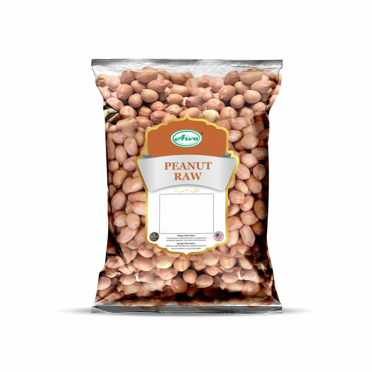 Aiva Raw Spanish Peanuts (10 lb Bulk) – Whole Unsalted Nuts for Snacking, Cooking & Baking | Product of USA