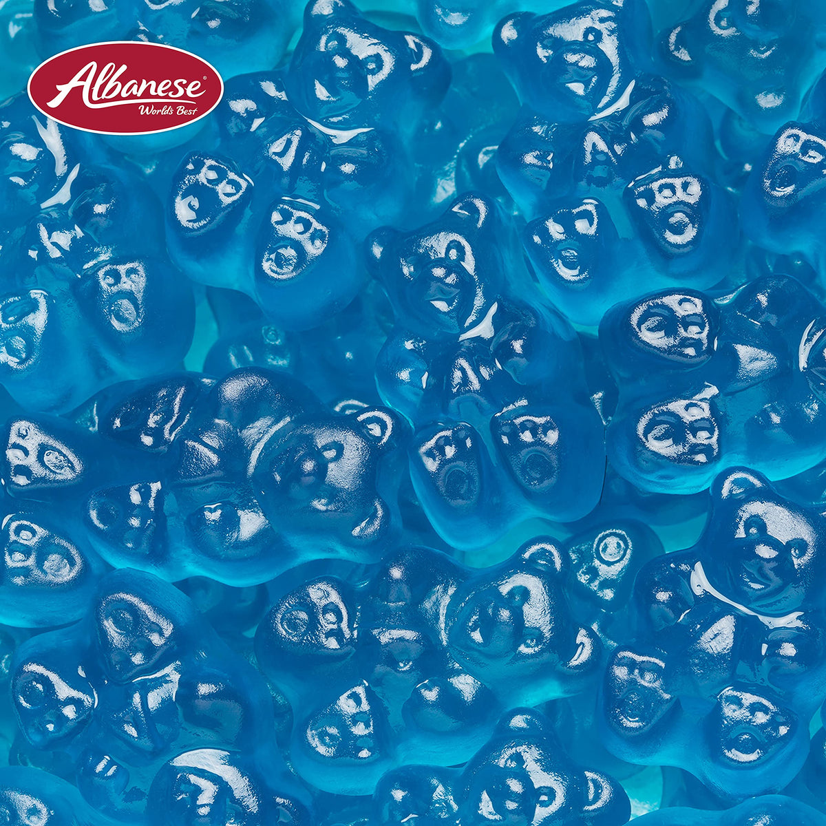 Albanese Blue Raspberry Gummi Bears 5 lb Bulk Bag | World’s Best Gummies