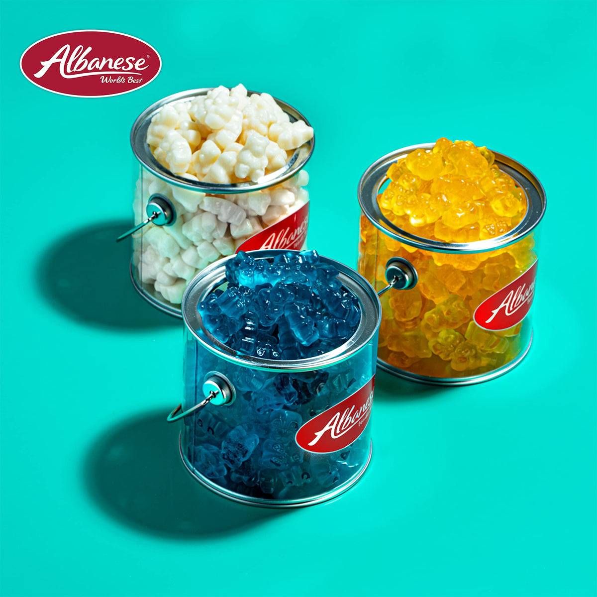 Albanese Blue Raspberry Gummi Bears 5 lb Bulk Bag | World’s Best Gummies