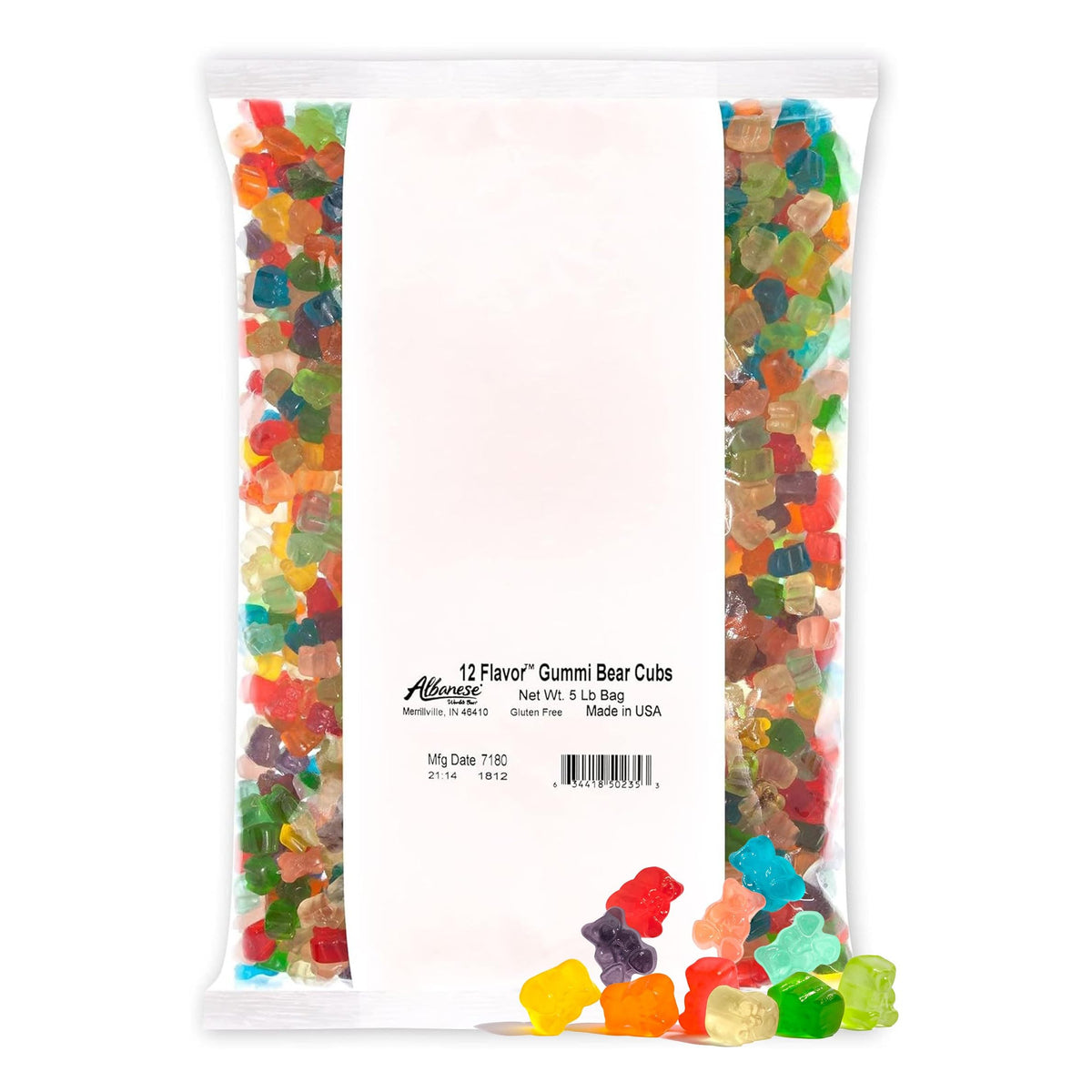 Albanese 12 Flavor Gummi Bears – 5 lb Bag | World’s Best Gummies