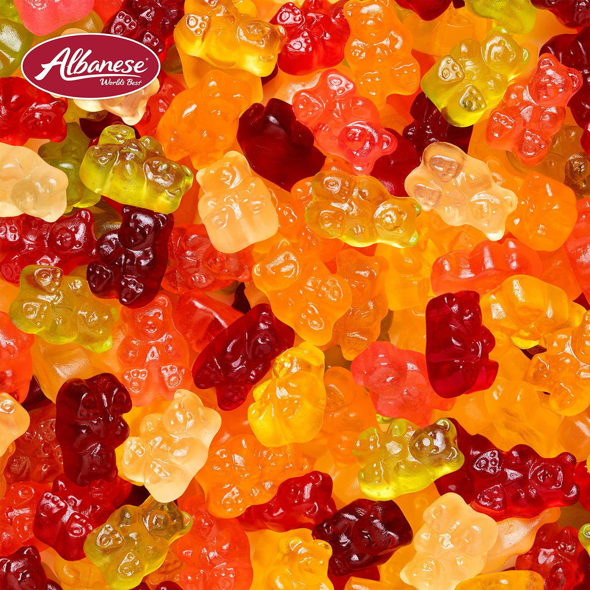 Albanese World's Best True to Fruit Exotic Gummies – 7.75oz Bag, Pack of 6, Individually Wrapped