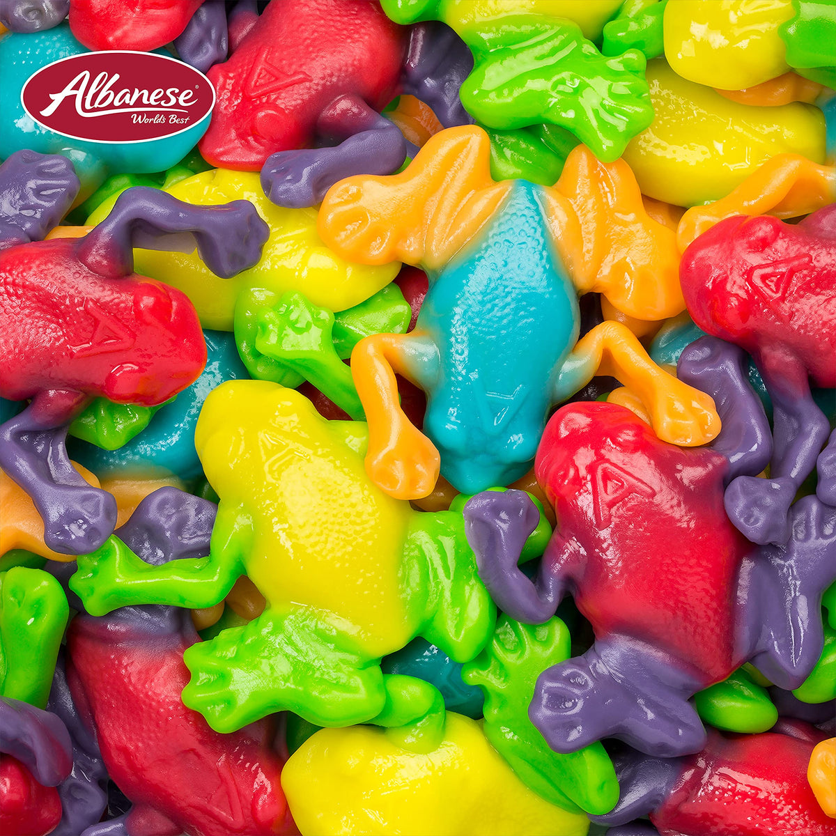 Albanese Gummi Rainforest Frogs - 5 lb Bulk Bag | Fresh Fruity Gummies