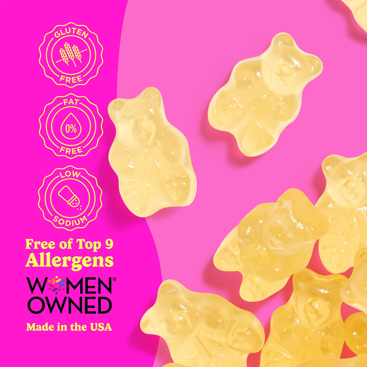 Albanese Pineapple Gummi Bears – 5lb Bag | Bold Flavor & Soft Chew