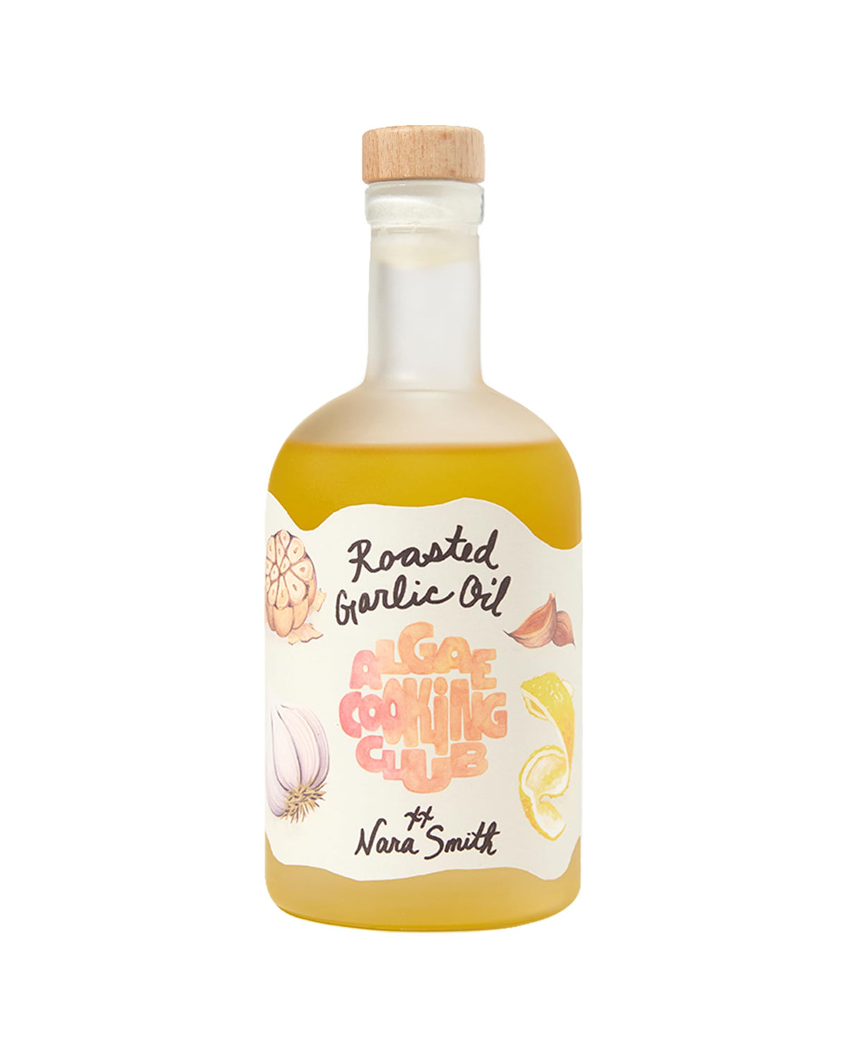 Algae Cooking Club Nara's Roasted Garlic Oil – Yuzu & Miso Infusion, 12.7 fl oz | 535°F Smoke Point
