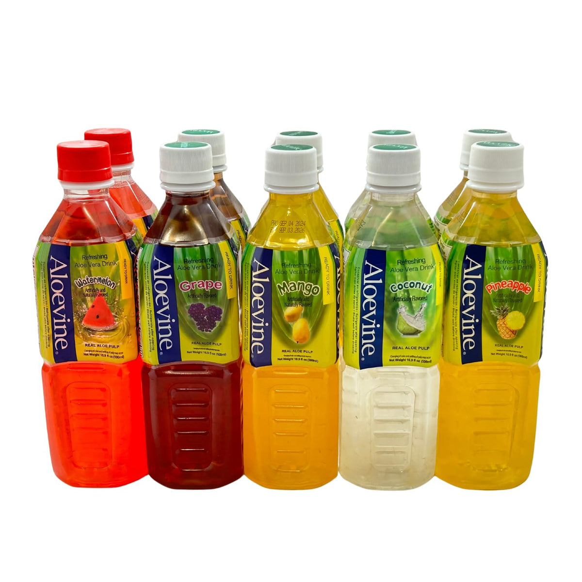 Aloevine Fruity Fun Variety Pack – 16.9 oz x10 Plant-Based Korean Drinks