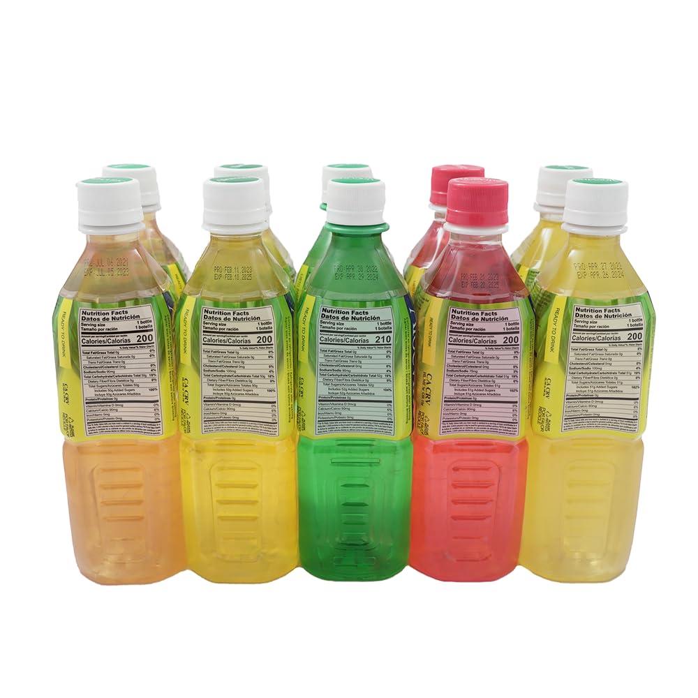 Aloevine Aloe Vera Drink Variety Pack – 16.9 oz x10 (Original, Watermelon, Mango, Pomegranate, Pineapple)