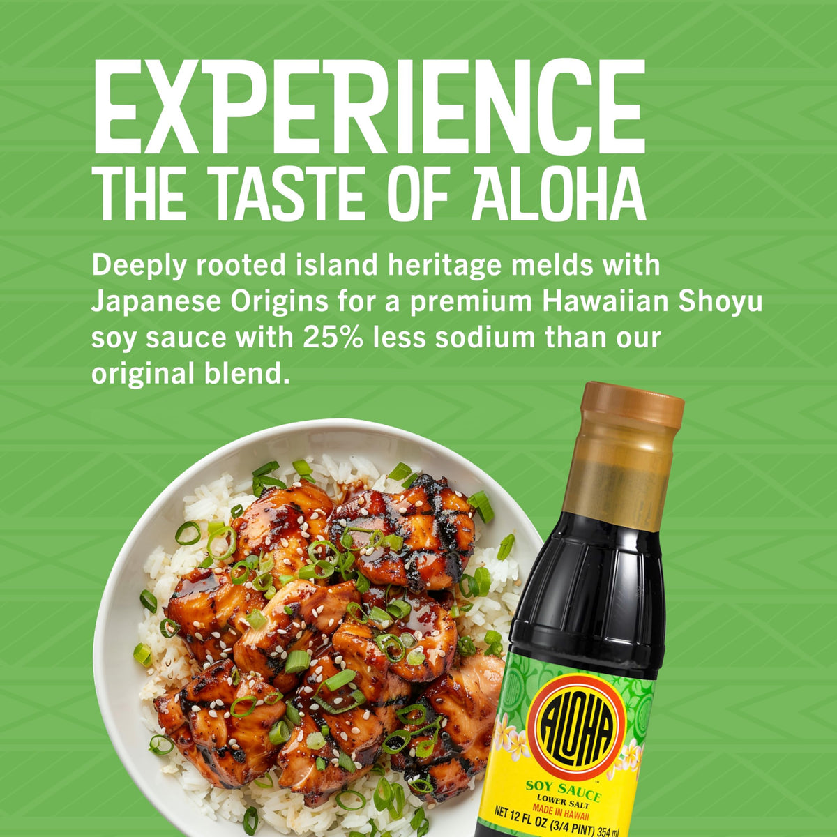 Aloha Shoyu Lower Salt Soy Sauce – 25% Less Sodium | Made in Hawaii