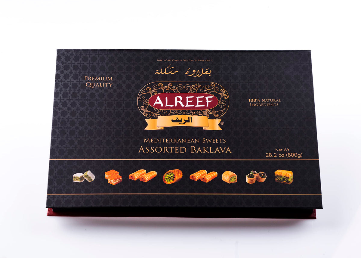 Alreef Assorted Mediterranean Baklava 800g (70-80 Pieces)