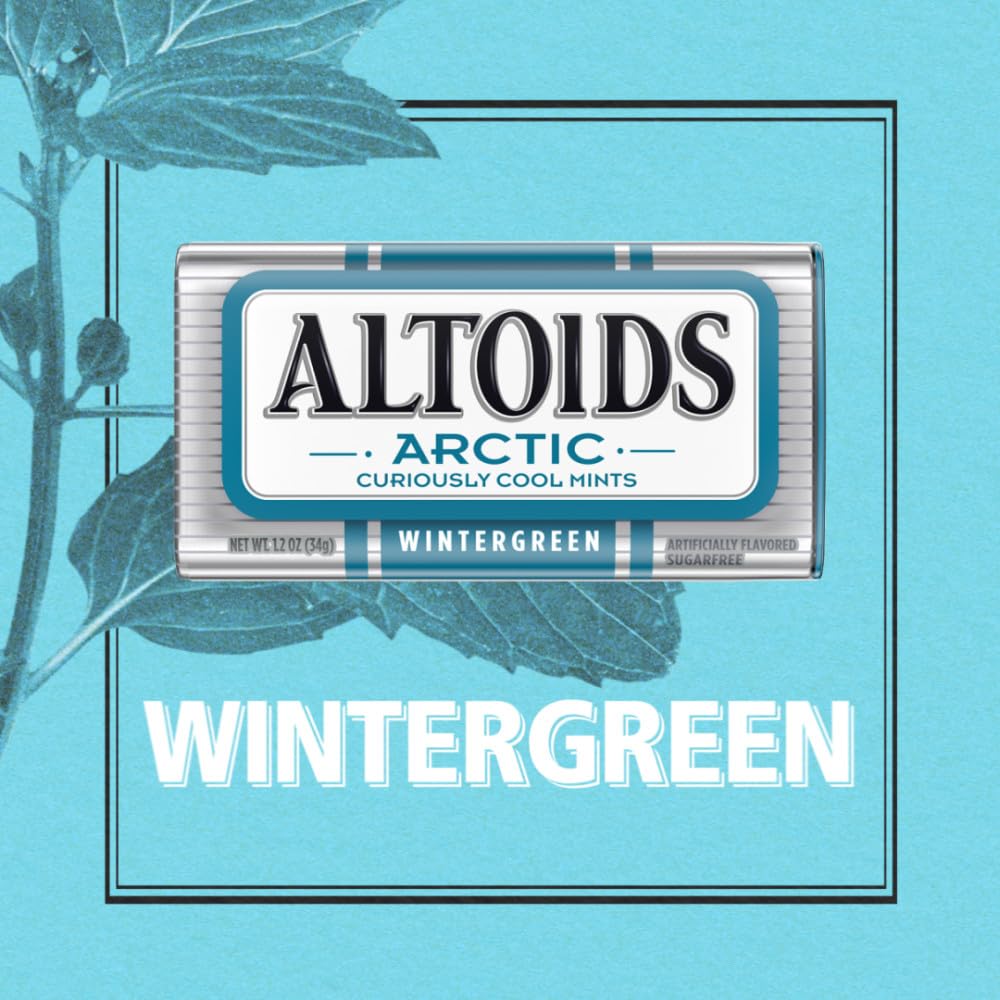 Altoids Arctic Wintergreen Sugar Free Mints Bulk – 8 Tin Pack (1.2 oz Each)