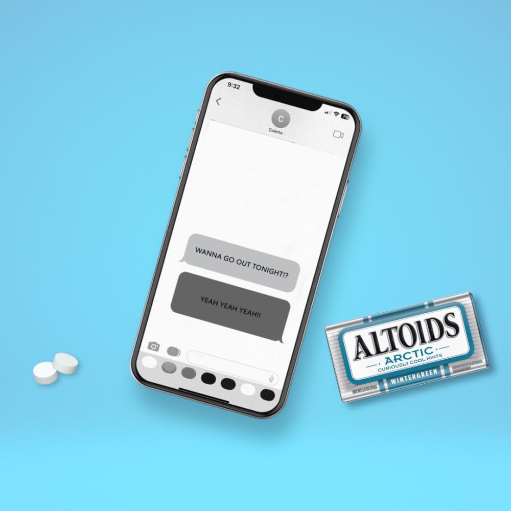 Altoids Arctic Wintergreen Sugar Free Mints Bulk – 8 Tin Pack (1.2 oz Each)