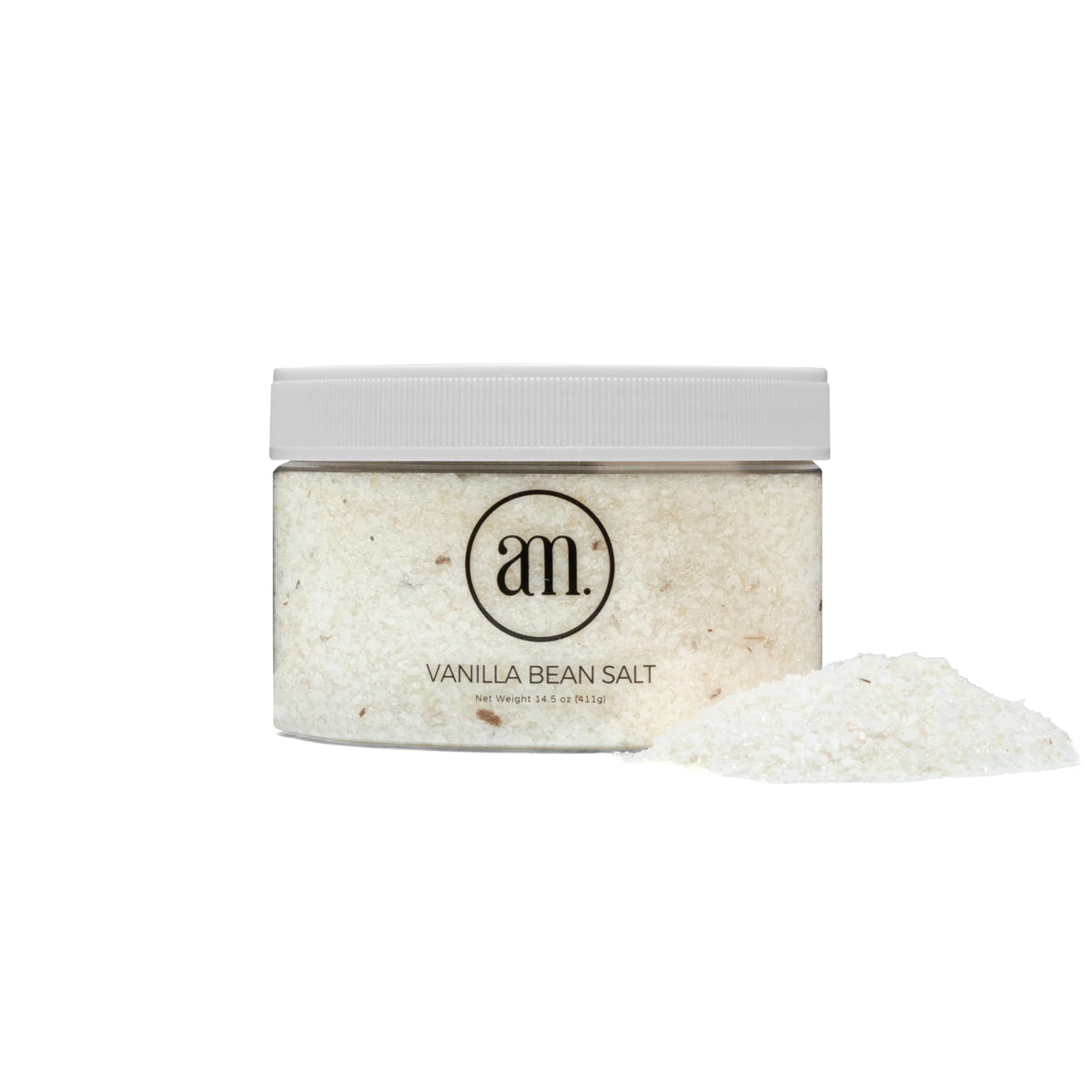 AM Vanilla Baking Salt | All-Natural Gourmet Vanilla Salt, 14.5 oz