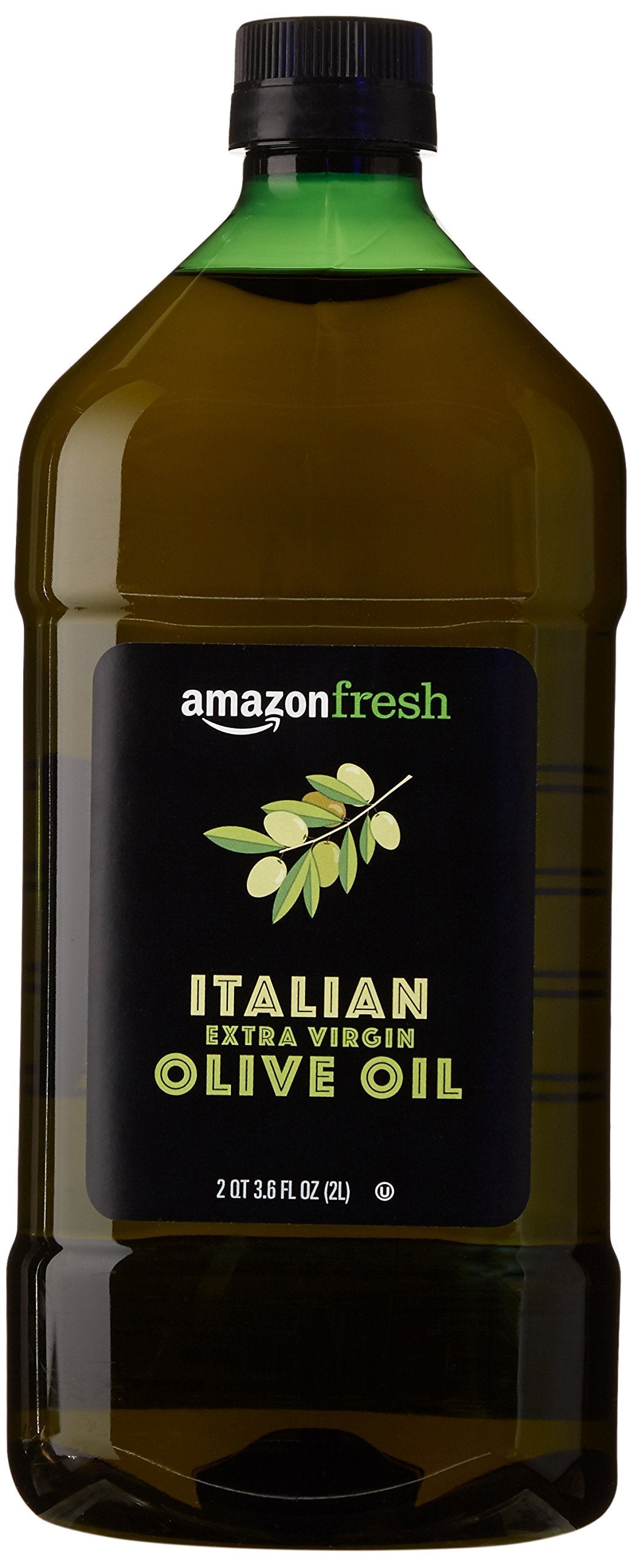 Amazon Fresh Italian Extra Virgin Olive Oil — Cold Pressed, 2 L for Cooking & Finishing