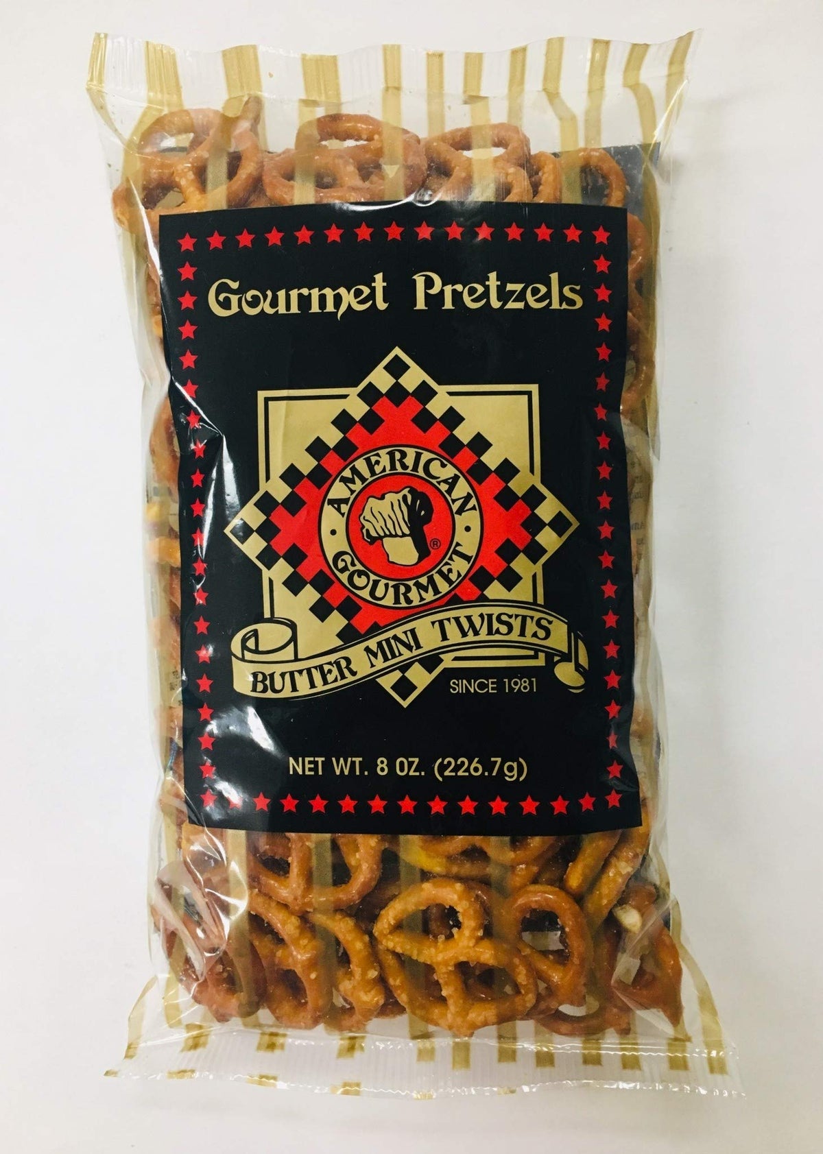 American Gourmet Butter Mini Twist Pretzels – 8 oz Bag (Pack of 6) | Buttery, Lightly Salted Snack