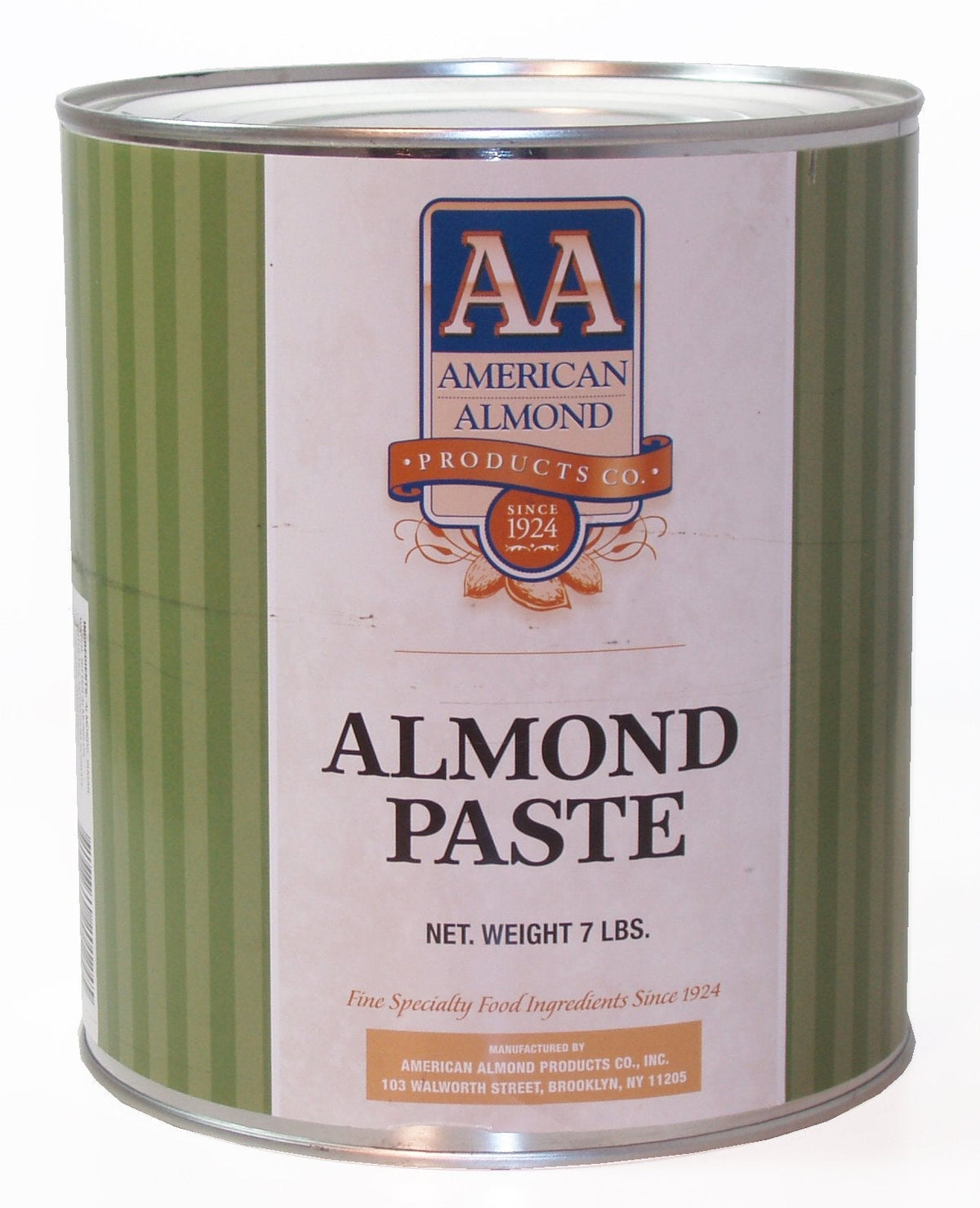 American Pure Almond Paste 7-Pound Tub | 67% Almonds | Made in Brooklyn