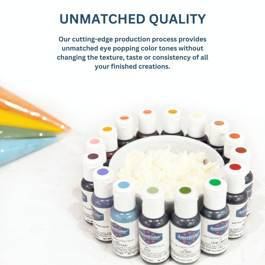 AmeriColor Bright White Soft Gel Paste – 20 oz | Food Coloring