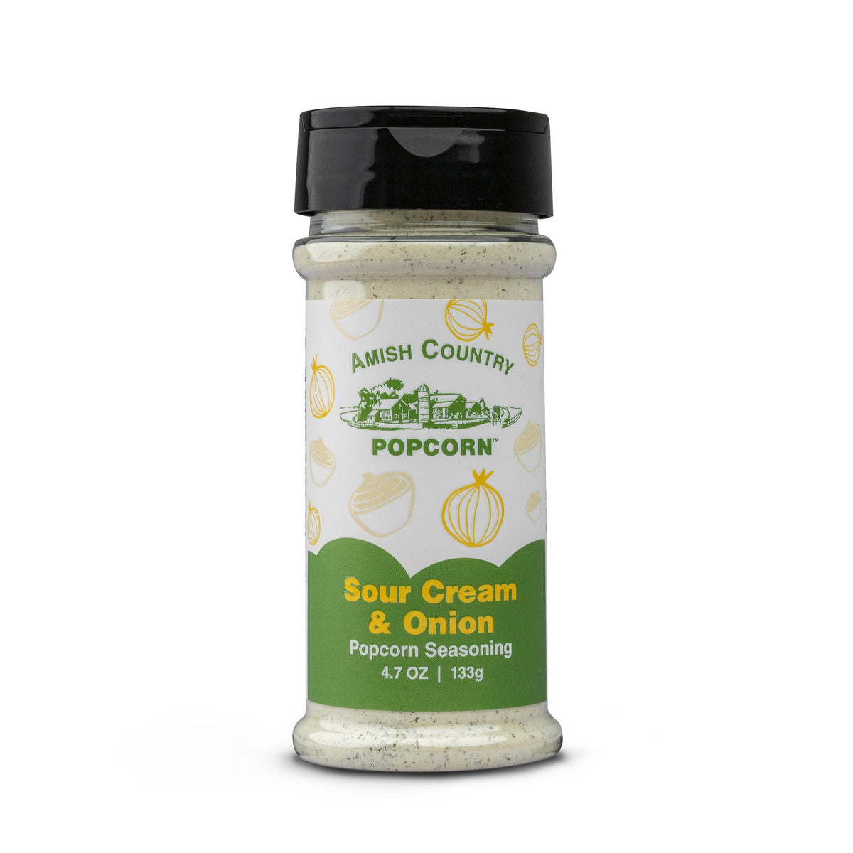 Amish Country Popcorn Seasoning Variety Pack – 4 Flavors: White Cheddar, Cheddar Cheese, Sour Cream & Onion, Ranch | Nut Free | Non-GMO
