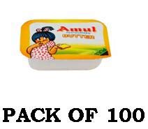 AMUL Butter 8g Pack (100 Count) – Pure, Creamy Spread for Daily Breakfasts