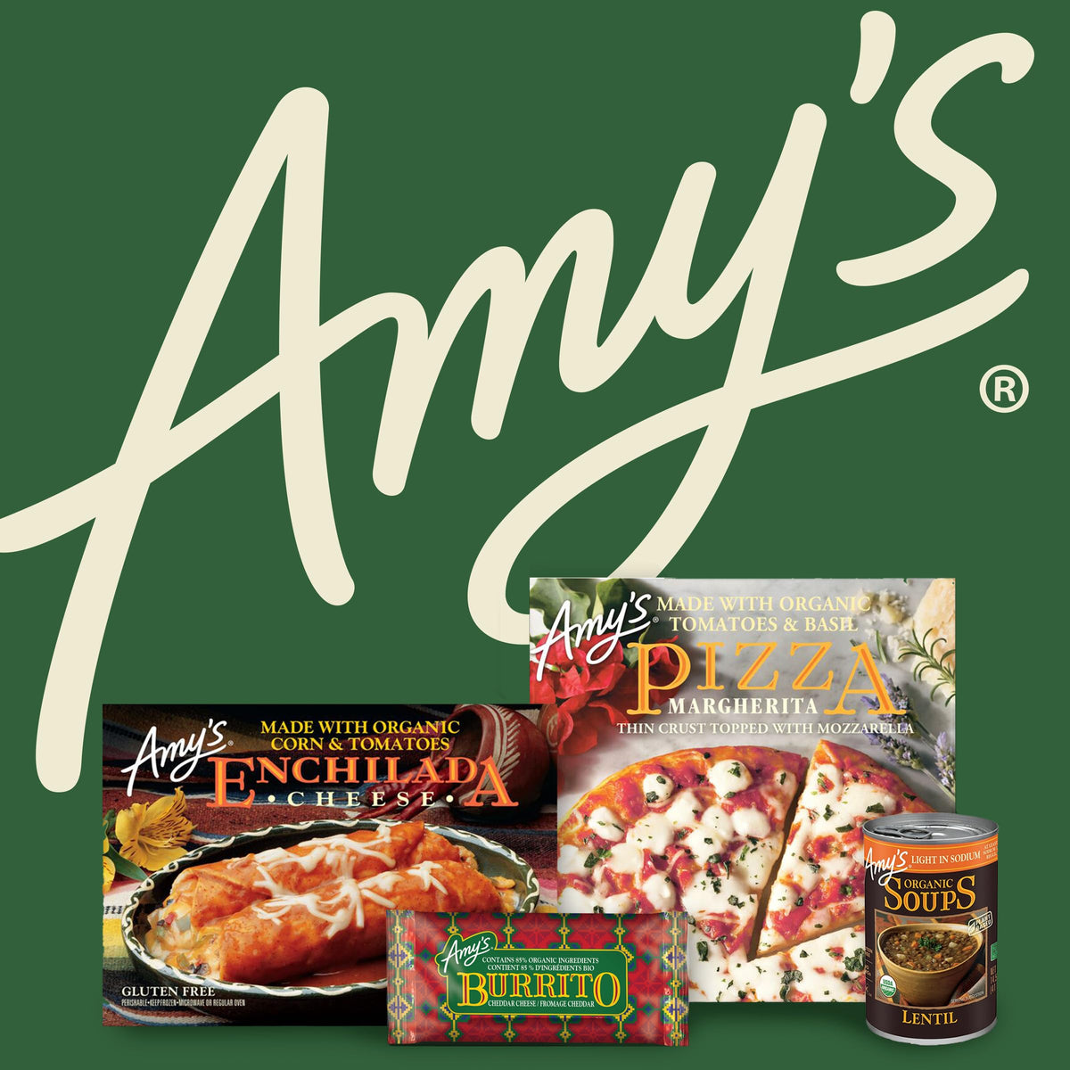 Amy's Vegan Split Pea Soup – Organic, Gluten Free, 12-Pack 14.1 oz Cans