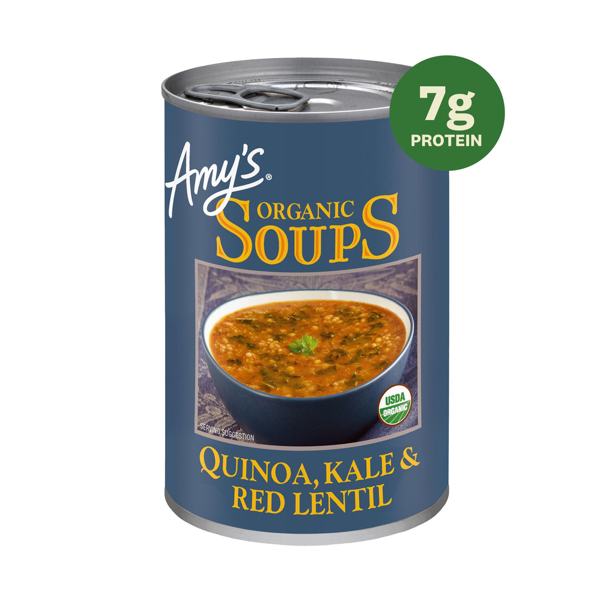 Amy's Organic Soup Variety Pack – Chunky Vegetable, Lentil, Quinoa & Kale & Red Lentil, 6-Can Bulk