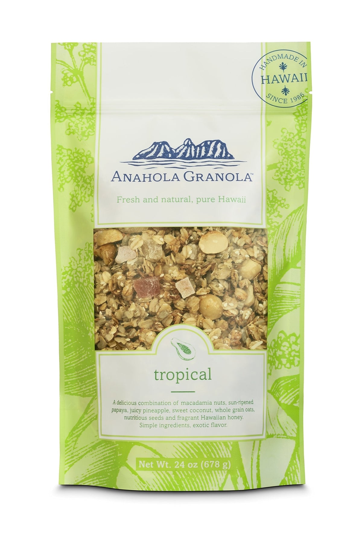 Anahola Granola Tropical – 24 oz No Sugar Added, Handmade Since 1986