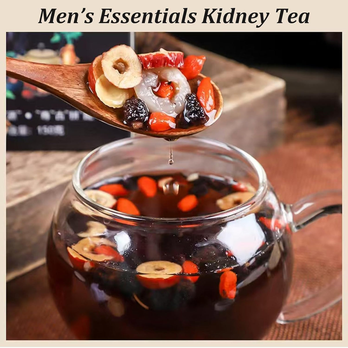 Andonisus Ginseng Mulberry Herbal Tea — Kidney & Liver Support (30 Bags, 3 Boxes)