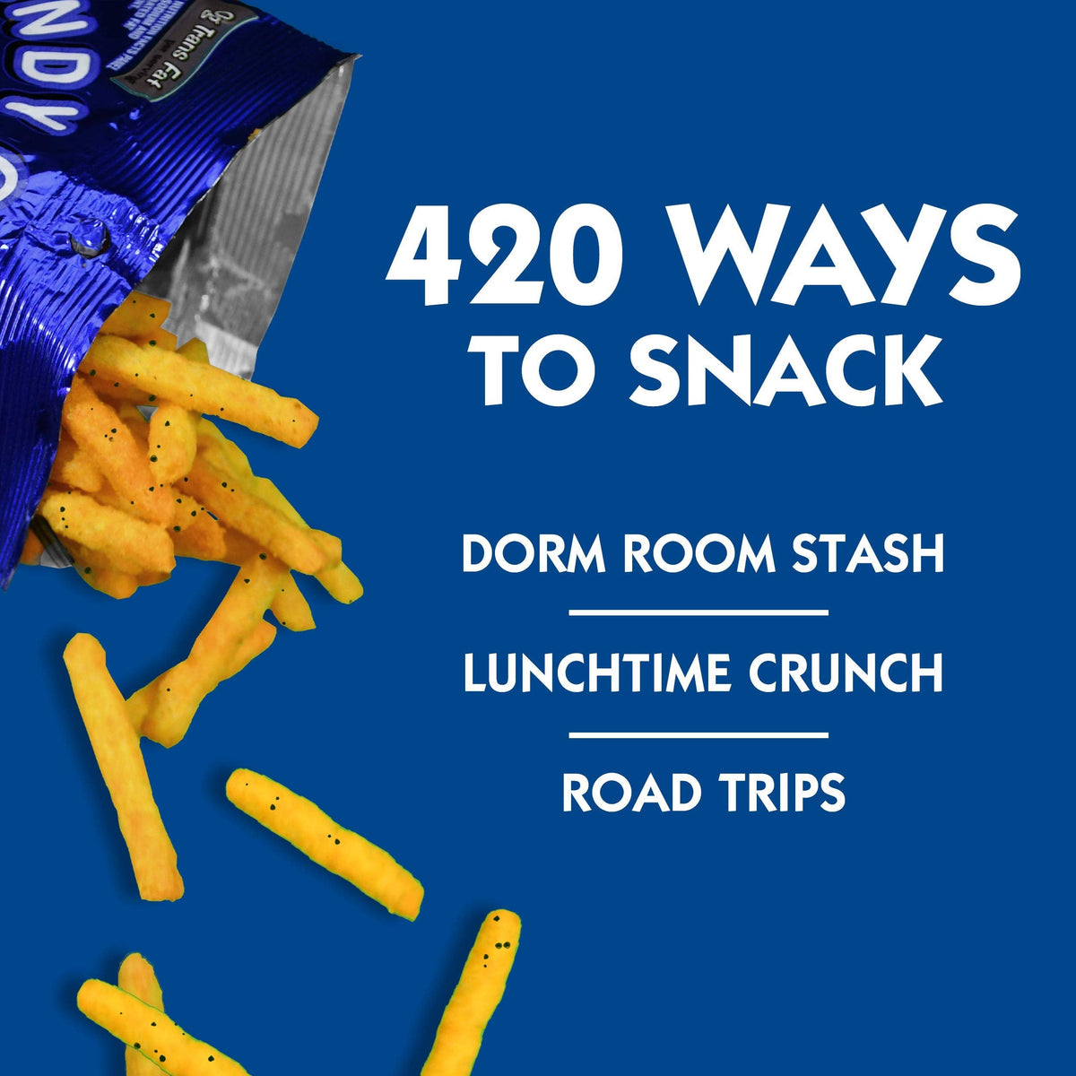 Andy Capp's Cheddar Fries Snacks (Pack of 12) | Crunchy Cheddar Flavor