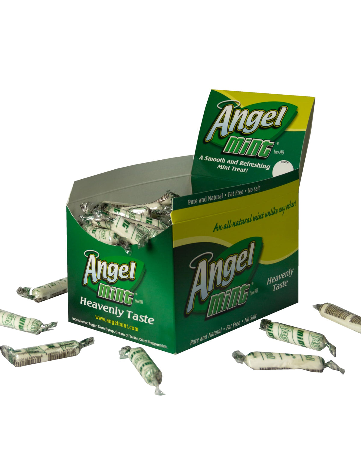 Original Angel Mint 40 oz Box – Individually Wrapped Mint Treats, Pure & Natural