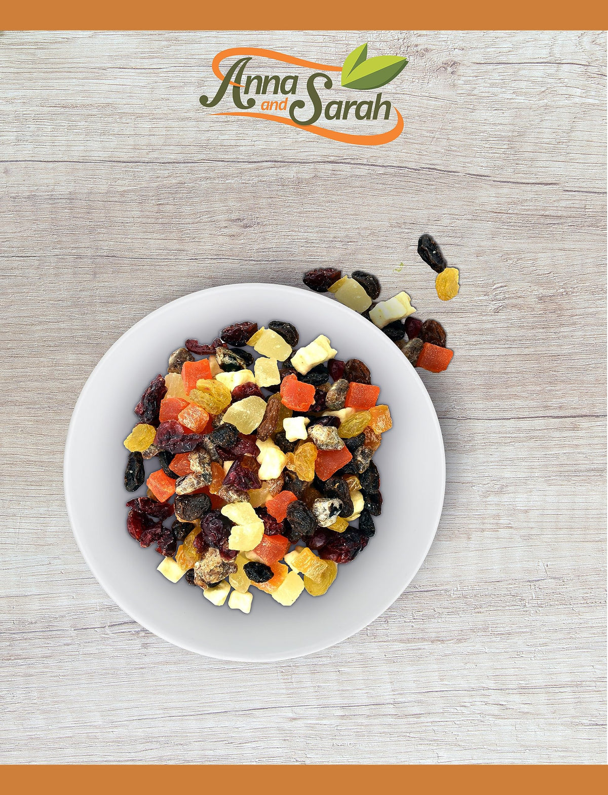 Anna and Sarah Mini Fruit Trail Mix – Dried Fruits Assortment in Resealable 3lb Bag