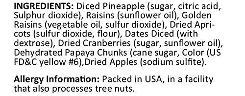 Anna and Sarah Mini Fruit Trail Mix – Dried Fruits Assortment in Resealable 3lb Bag