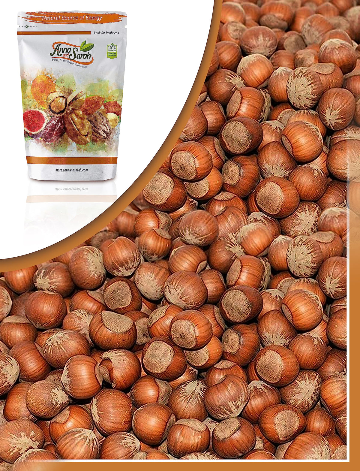Anna and Sarah Large Oregon Hazelnuts in Shell – 2.5 Lbs