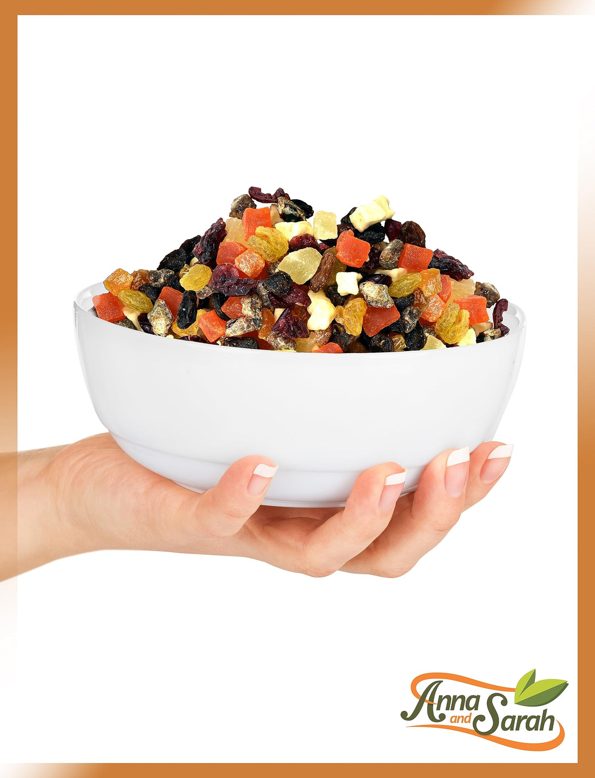 Anna and Sarah Mini Fruit Trail Mix – Dried Fruits Assortment in Resealable 3lb Bag