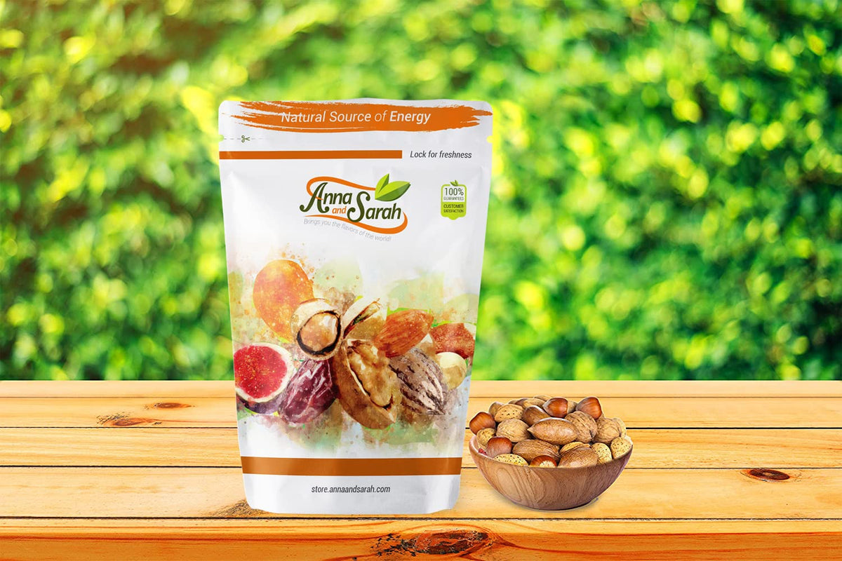 Anna and Sarah Premium Mixed Nuts in Shell – 4 Lb Bag | Walnuts, Pecans, Almonds, Hazelnuts