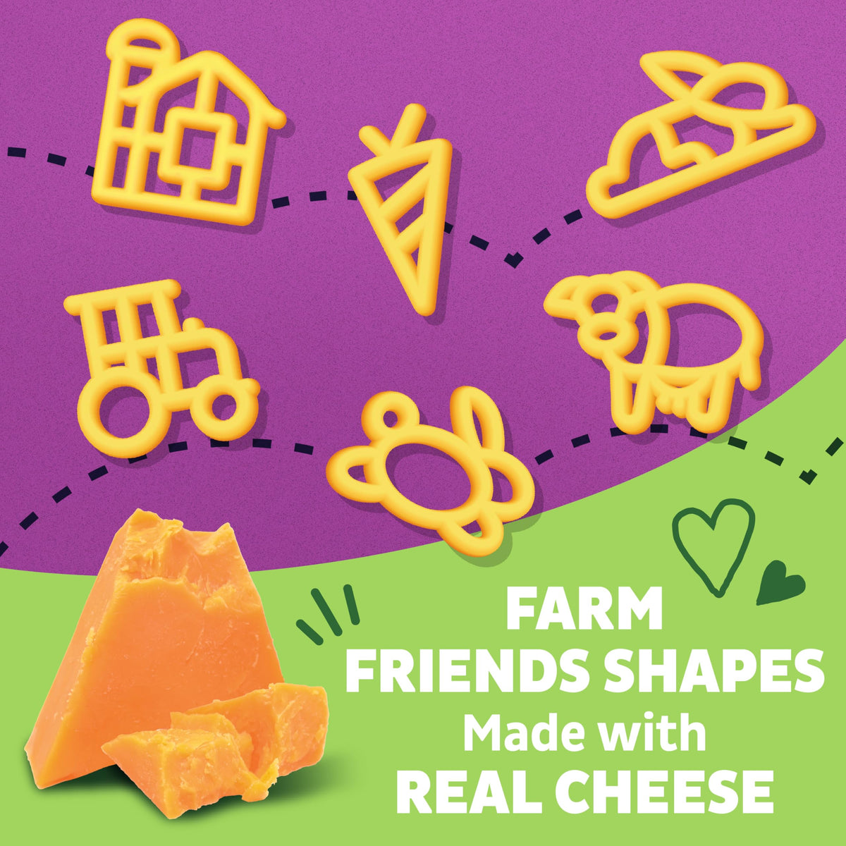 Annie's Farm Friends and Cheddar Mac & Cheese – Organic Pasta, Real Cheese, 6 oz (Pack of 12)