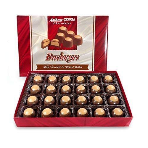 Anthony Thomas Peanut Butter Buckeyes — Milk Chocolate, 24-Count Gift Box