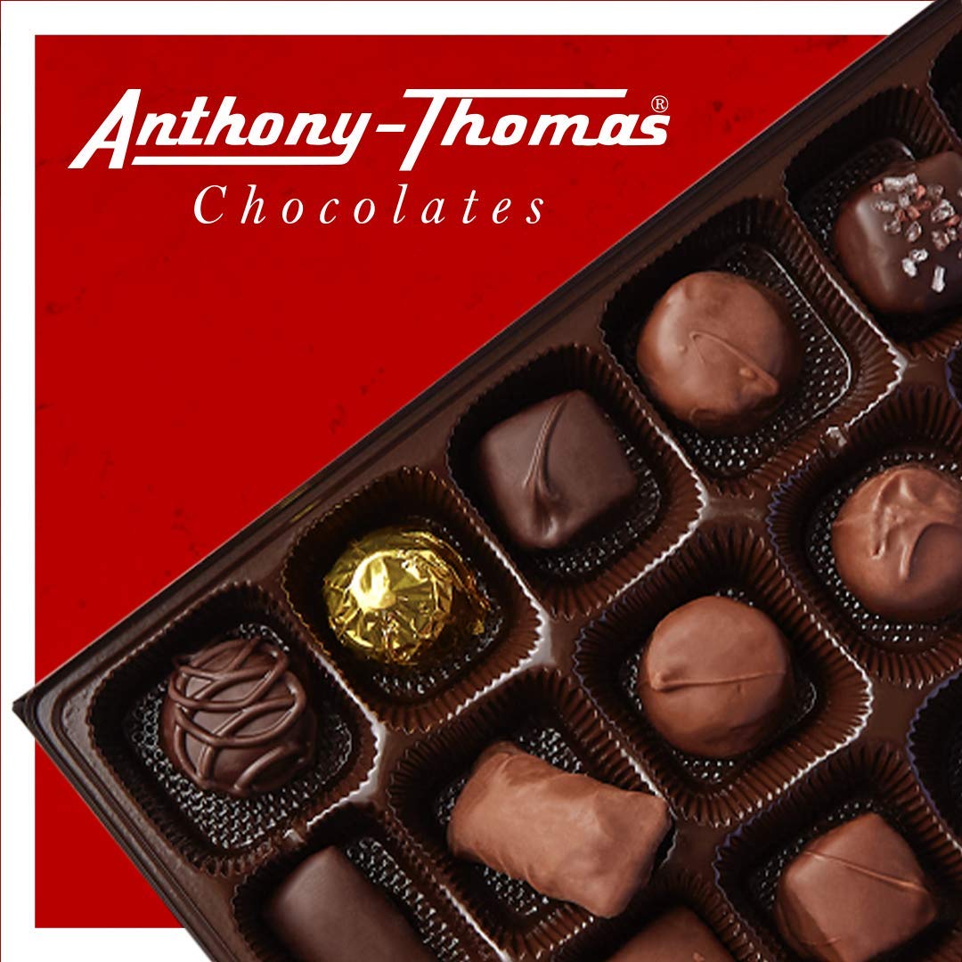Anthony Thomas Soft Centers Assortment – Milk & Dark Chocolate Gift Box (32 Count)