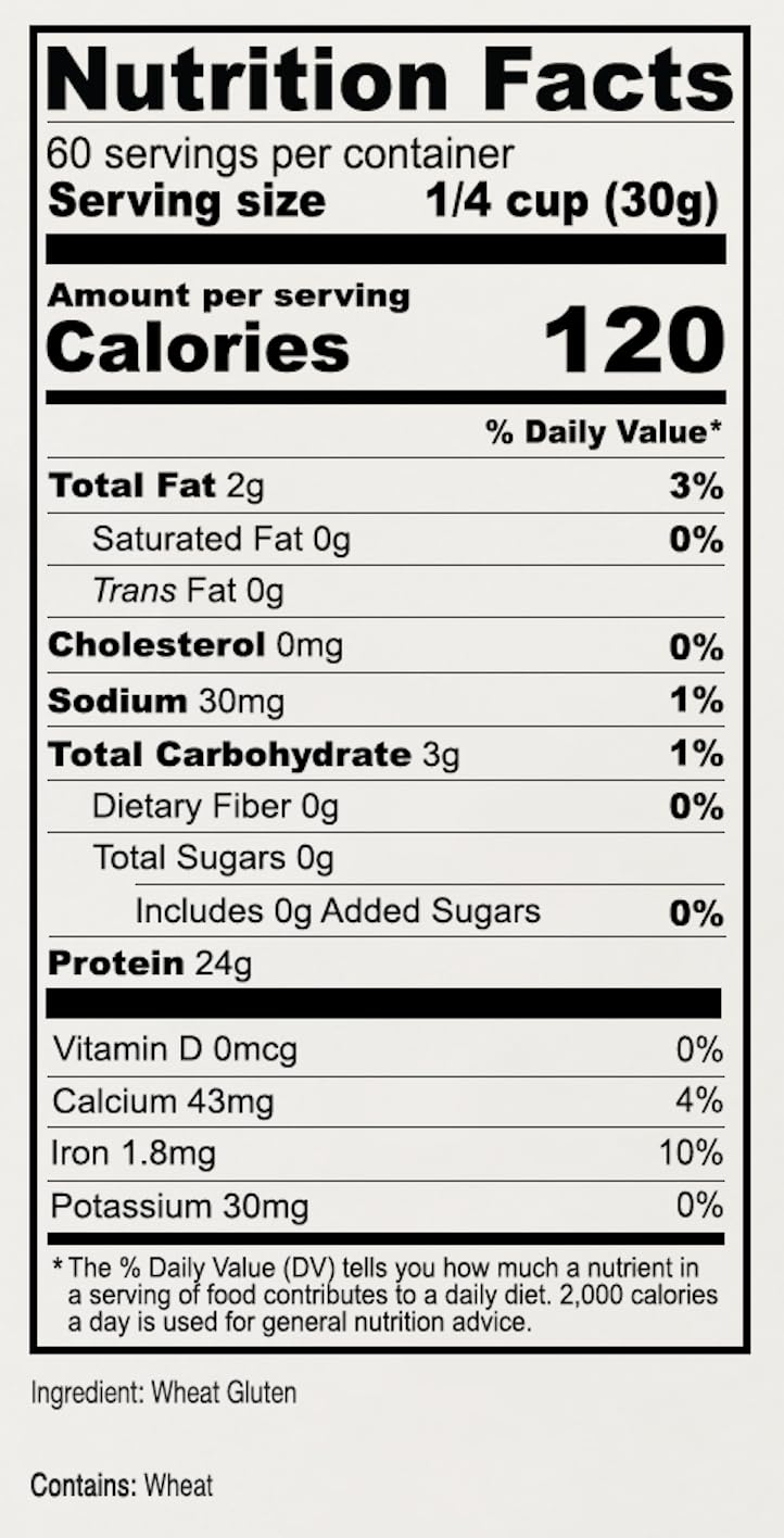 Anthony's Vital Wheat Gluten 4 lb – Vegan, Non-GMO, Keto Friendly, Low Carb