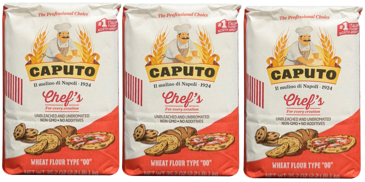 Antimo Caputo 00 Flour – Antico Molino Napoli, 2.2 lb (Pack of 3)