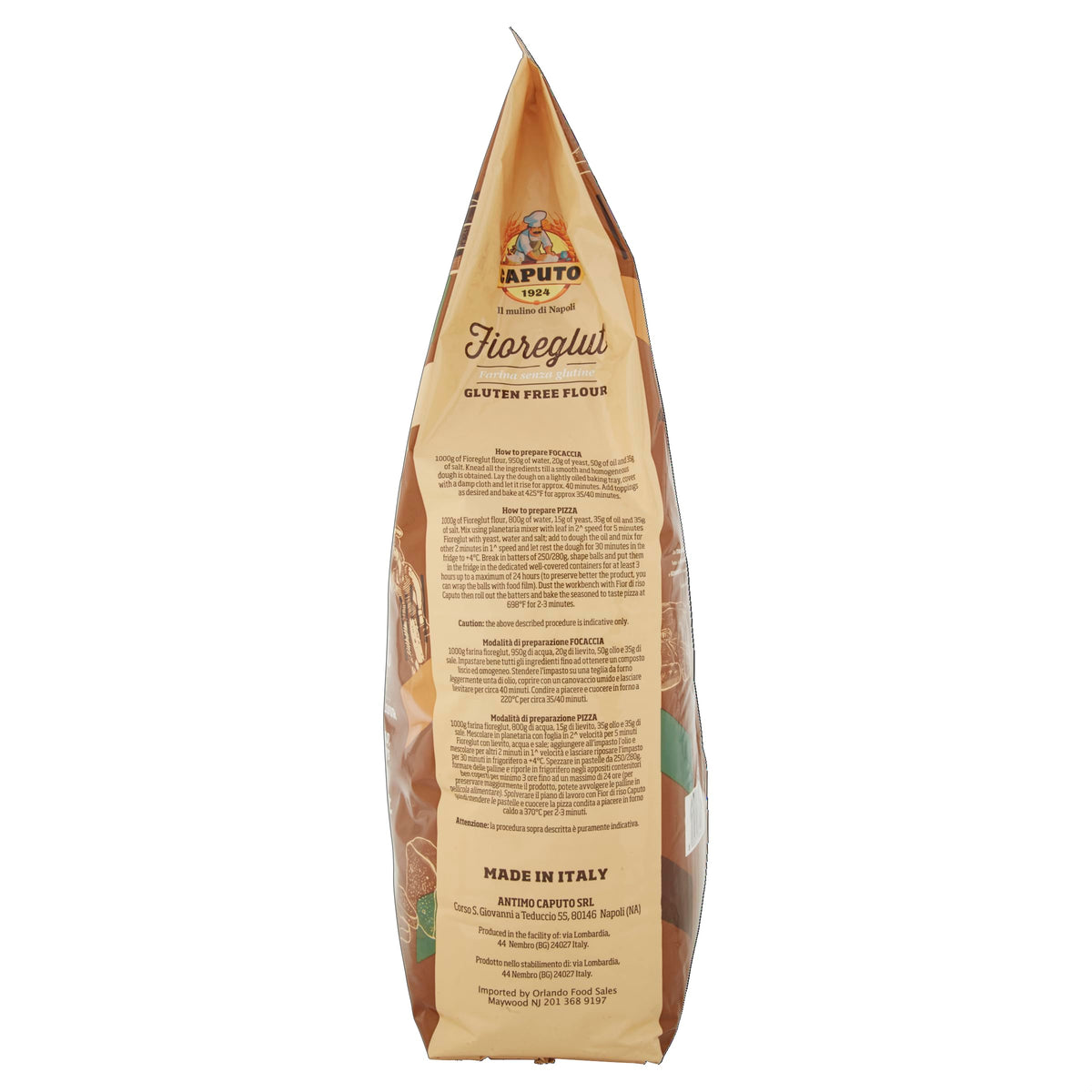 Antimo Caputo Gluten Free Pizza Flour 11 lb Bulk – All-Natural Multi-Purpose GF Flour for Pizza, Bread & Pasta