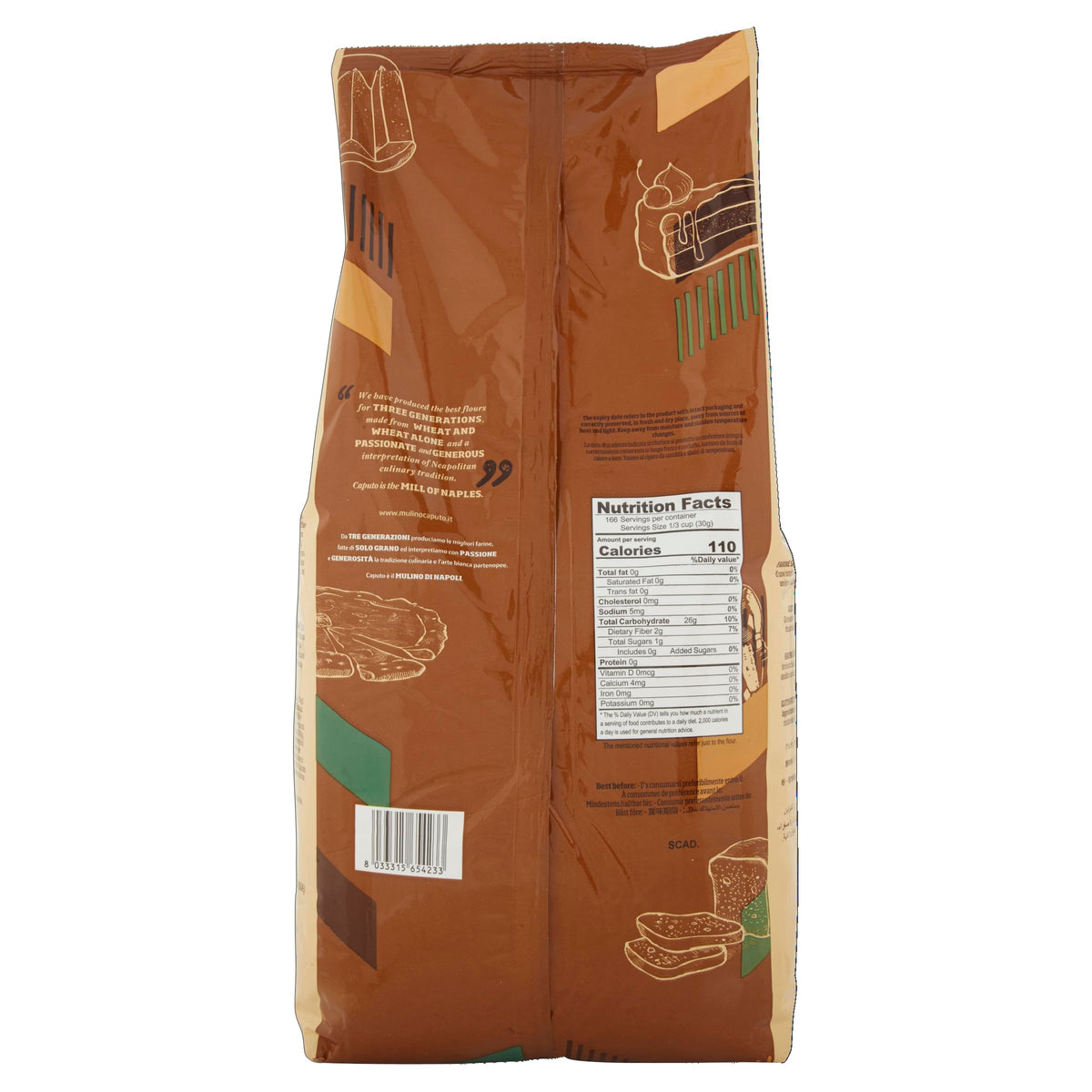 Antimo Caputo Gluten Free Pizza Flour 11 lb Bulk – All-Natural Multi-Purpose GF Flour for Pizza, Bread & Pasta
