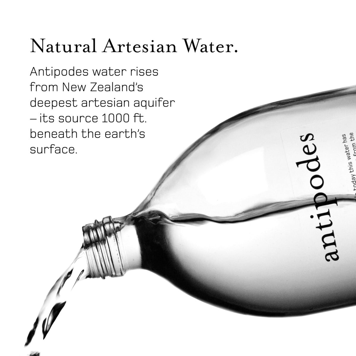 Antipodes Natural Artesian Still Water – 33.8 Fl Oz Glass Bottles (Pack of 6) | New Zealand Sourced