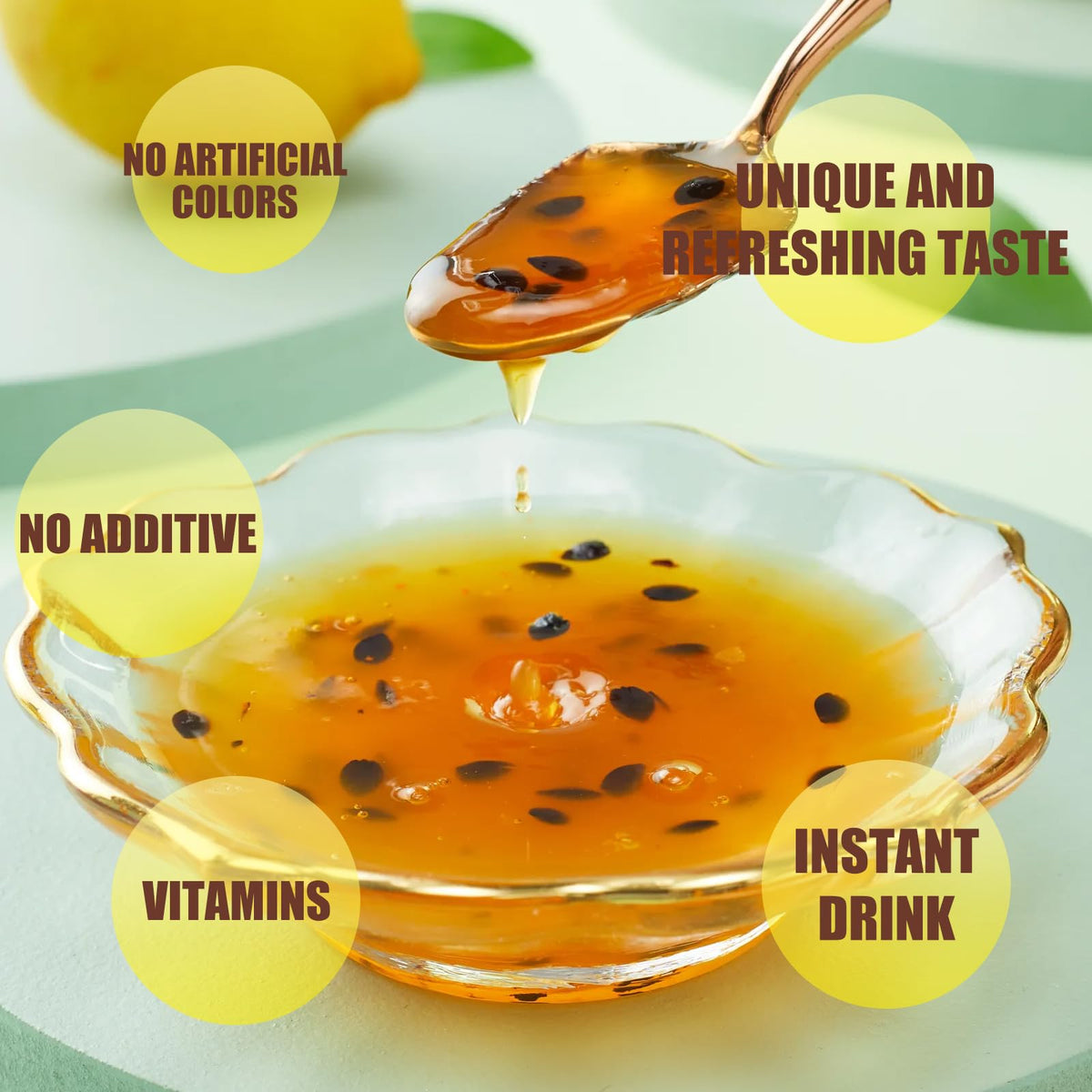 Apexy Korean Honey Passion Fruit Tea – 1kg, Real Fruit & Honey
